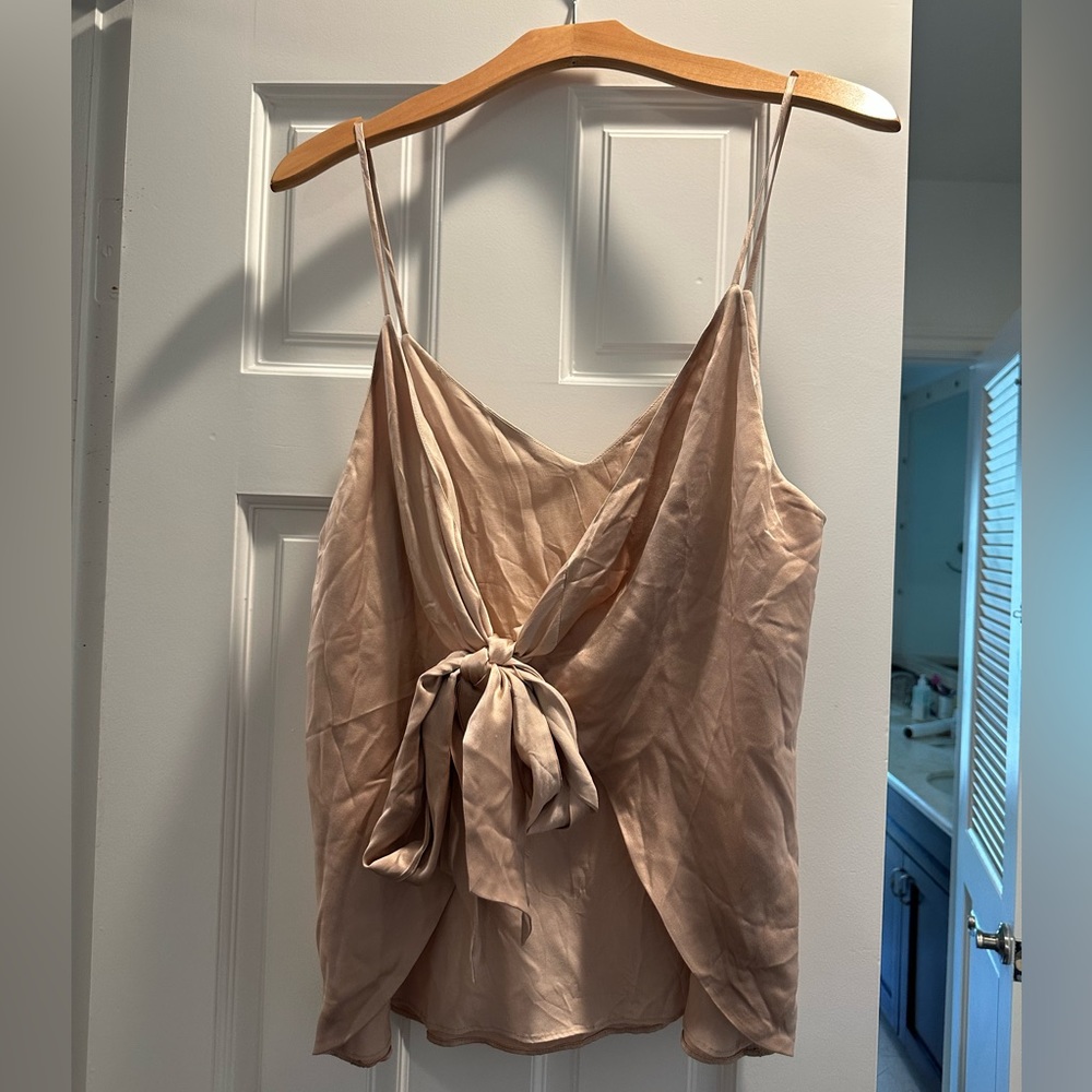 CAMI NYC Silk tank tie top